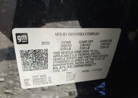 2024 Buick Envista Preferred Fwd from USA, damaged, VIN KL47LAE26RB098677